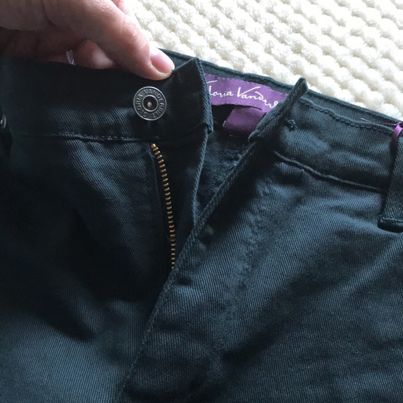 GLORIA VANDERBILT Amanda Size 14 average deep forest green jeans classic fit NEW - Picture 7 of 9